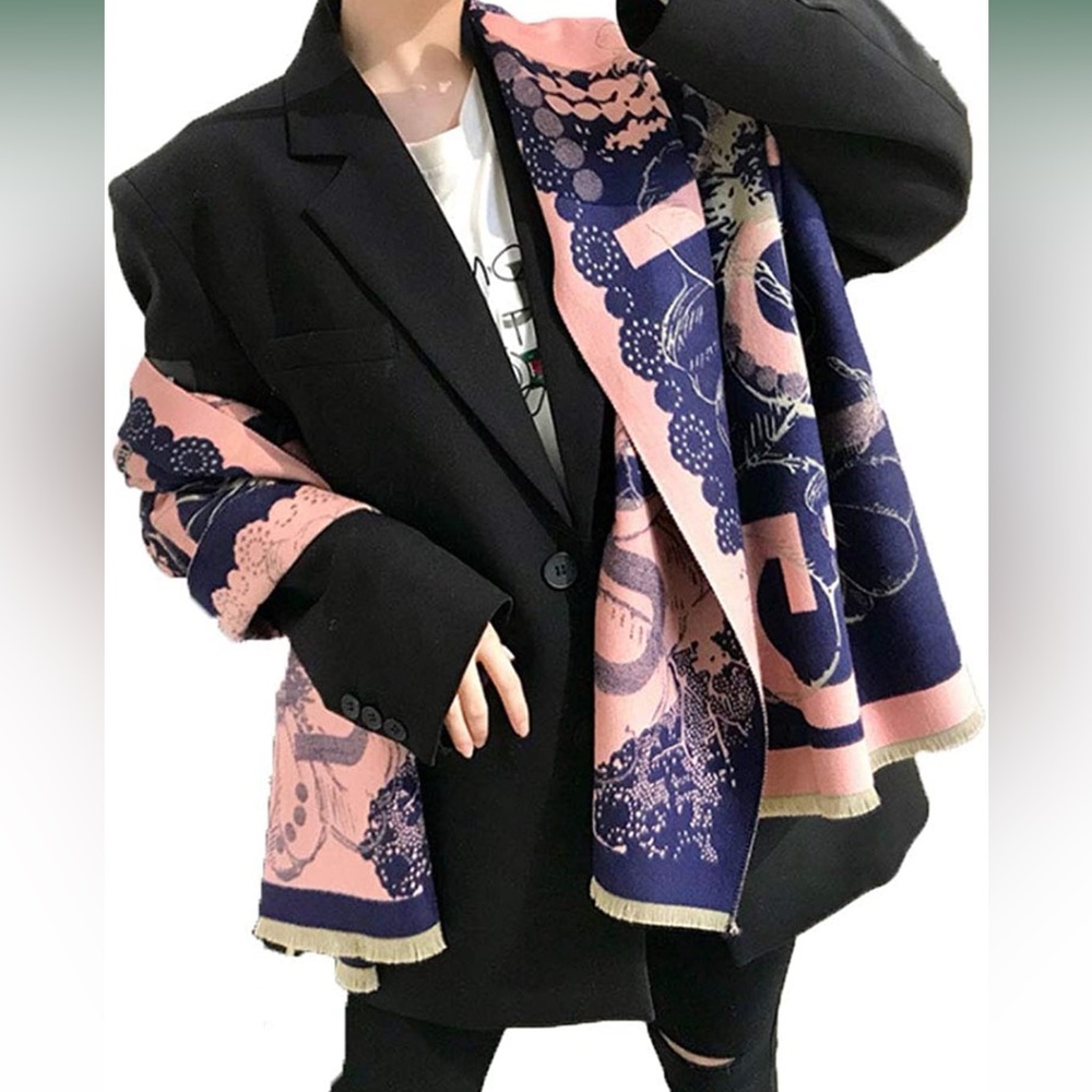 Ink style women's fashion scarf is thicker and warmer. Can be used as a shawl.…